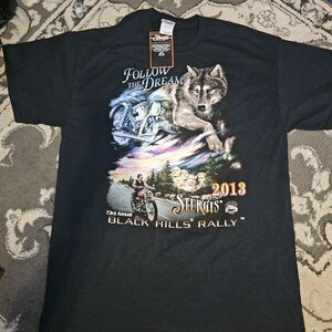 NEW Sturgis Motorcycle Rally 2013 Black T-shirt Large